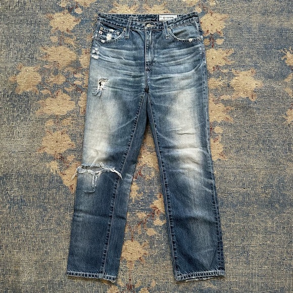 AG The Isabelle High Rise Straight Crop Jeans 27 - Picture 1 of 4